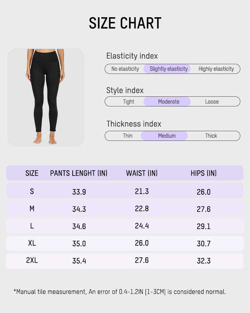 Fleece-Lined High-Waist Leggings with Pockets