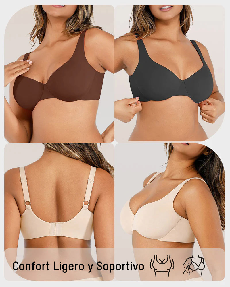 Brasier con varilla y escote profundo en V
