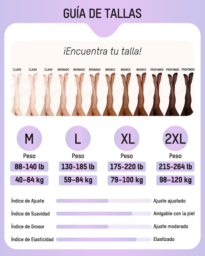 Medias Térmicas Mujer Afelpadas Translúcidas, Cómodas y Elástico, Para Clima Frío