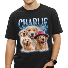 Custom Pet Face Vintage Version 8 - Personalized Custom Premium T-shirt