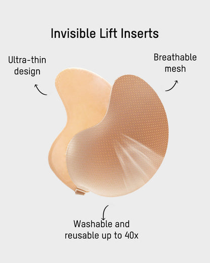 Mango Shaped Breathable Self-Adhesive Invisible Bra (2 Pairs)