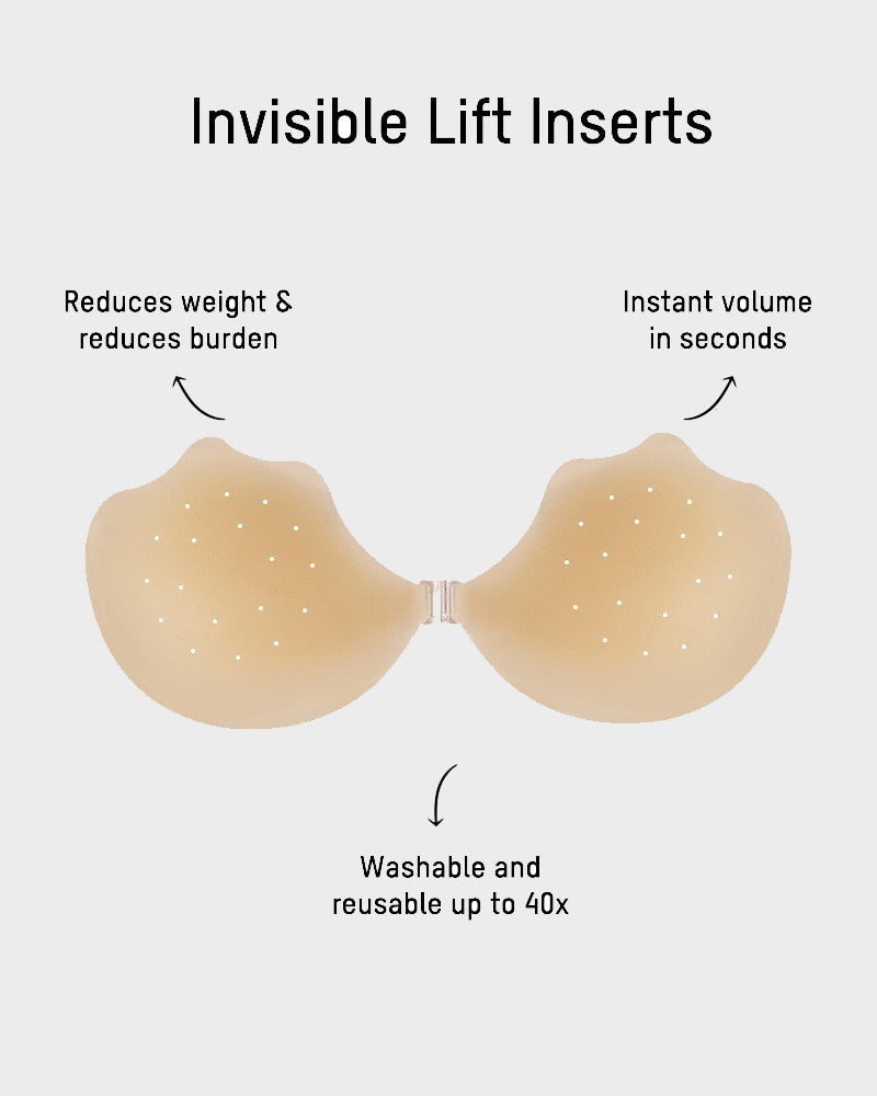 Breathable Silicone Self-Adhesive Invisible Bra (2 Pack)