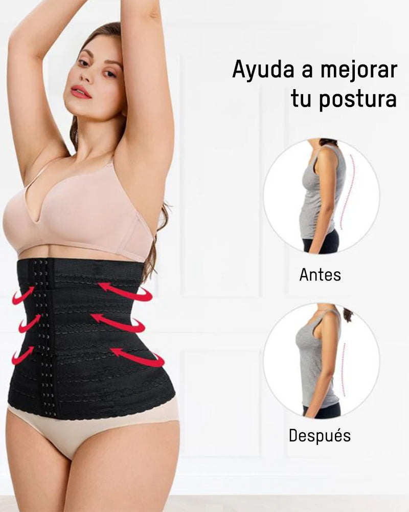 Corsé Moldeador de Cintura Segmentado con Varillas de Acero