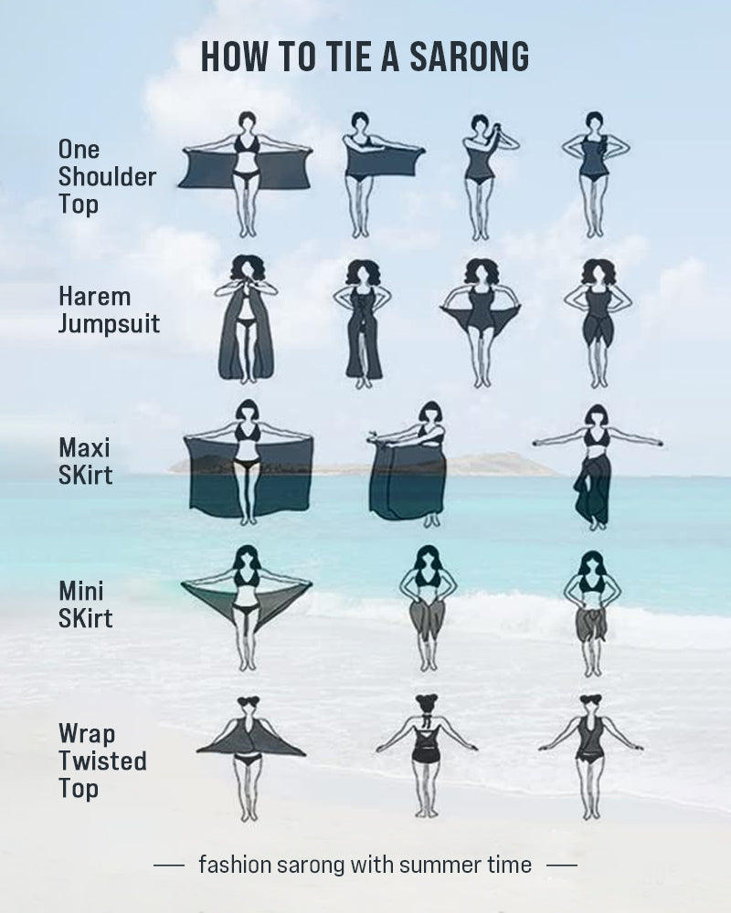 Side Tie Midi Sarong Long Sheer Cover Ups