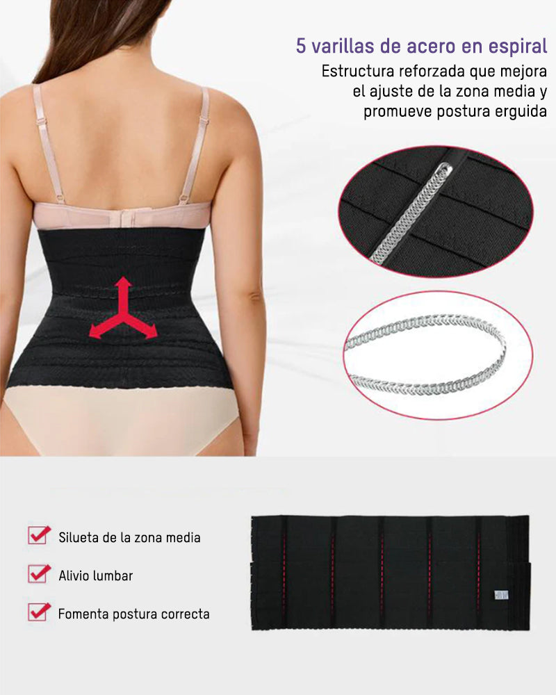 Corsé Moldeador de Cintura Segmentado con Varillas de Acero