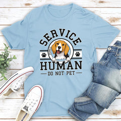 Dog Service Human Logo - Personalized Custom Unisex T-shirt