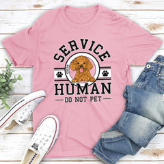 Dog Service Human Logo - Personalized Custom Unisex T-shirt