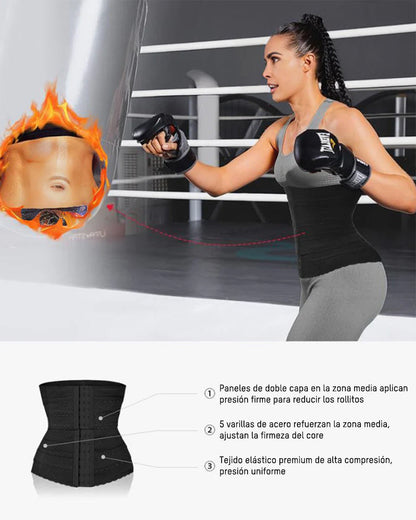Corsé Moldeador de Cintura Segmentado con Varillas de Acero