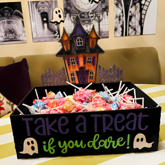 Take A Treat If You Dare, Eerie Elegance Candy Boxes, Halloween treat box