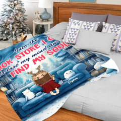 Lose My Mind And Find My Soul, Personalized Blanket, Gifts For Book Lover