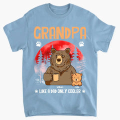 Personalized Grandma Like A Dad Only Cool Bear Printed with Child's Name Clothes