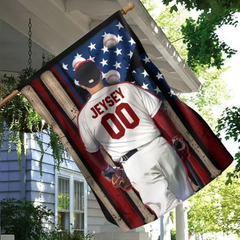 Custom Personalized Baseball Graden Flag - Best Gift Idea For Baseball Lovers