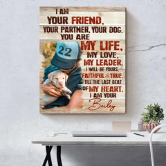 Custom Dog Portrait Poster, I Am Your Dog Personalized Photo Pet Gifts For Pet Owners