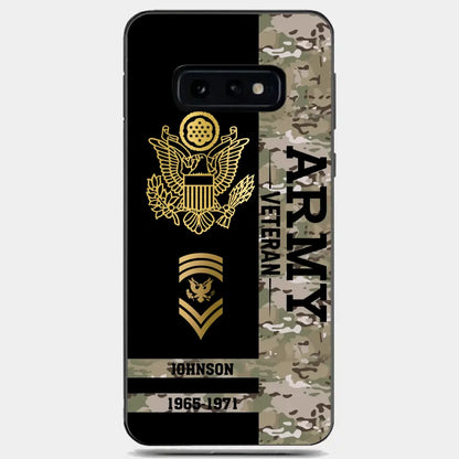 Personalized US Military Logo Custom Name Phonecase Printed