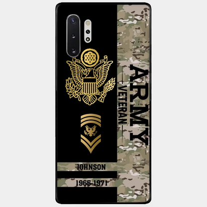 Personalized US Military Logo Custom Name Phonecase Printed