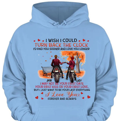 Personalized Couple Clothes - Gift Ideas for Couple/Him/Her/Valentine's Day - I wish I could turn back time