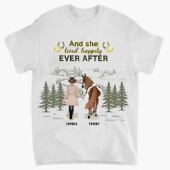 Camisetas, sudaderas y sudaderas personalizadas de Horse Girl - - Idea de regalo para amantes de los caballos - La vida es mejor con los caballos