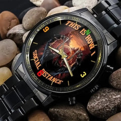 Personalized This Is How I Social Distance Motorbiker Watch Printed