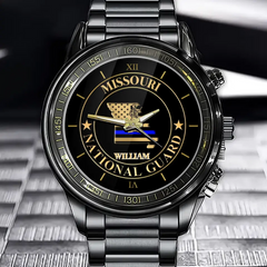 Personalized US State Police Custom Name Watch Printed