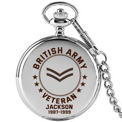 Custom British Soldier Pocket Watch - A Tribute to Their Service