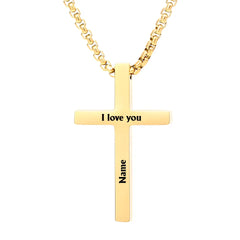 Communion Cross Personalized Necklace, Engraved Pendant, First Communion Gift, Religious Jewelry