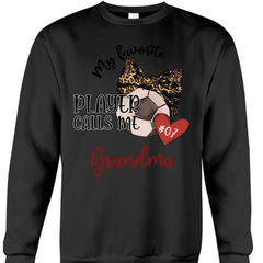 My Favorite Player Calls Me Grandma - Personalized T-Shirt, Gift for Football Grandma