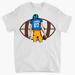 Two Football Players - Personalized T-Shirt, Gift For Football Lovers, Football Fan