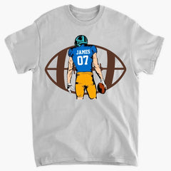 Two Football Players - Personalized T-Shirt, Gift For Football Lovers, Football Fan