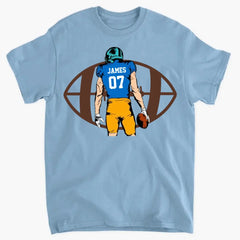 Two Football Players - Personalized T-Shirt, Gift For Football Lovers, Football Fan