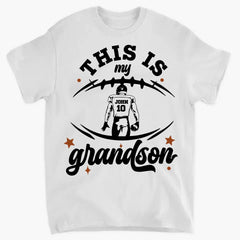 Those Are My Grandsons - Personalized T-Shirt, Sports Fan Gift