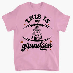 Those Are My Grandsons - Personalized T-Shirt, Sports Fan Gift