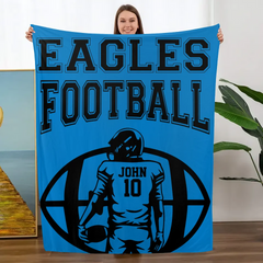 Football Team - Personalized Blanket - Football Player Gift