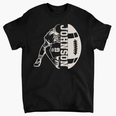 Football Mom - Personalized 2 Sides T-Shirt - Football Gift for Mom