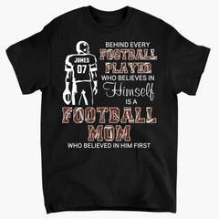 Football Player - Personalized 2-Sided T-Shirt - Football Mom Gift