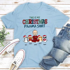 Pets Christmas Pajama - Personalized Custom Unisex T-shirt