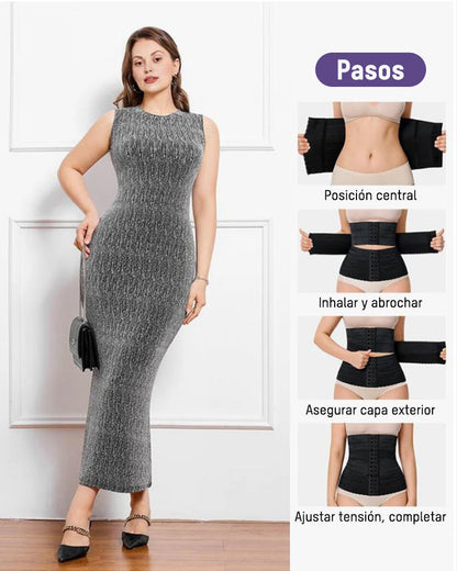 Corsé Moldeador de Cintura Segmentado con Varillas de Acero