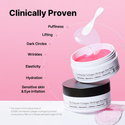 Hydrogel Eye Patches – 60 Sheets for Depuffing & Brightening