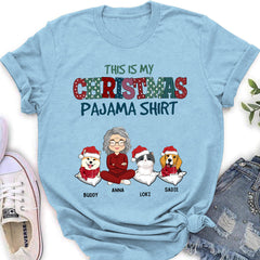 Pets Christmas Pajama - Personalized Custom Women's T-shirt