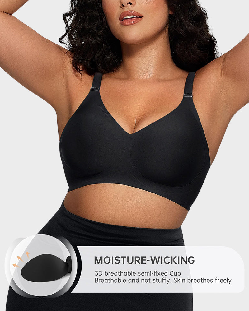 Seamless Soft Comfort Jelly Strip Wireless Bra