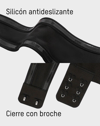 Sujetador Bandeau con Gancho Lateral Cruzado y Antideslizante