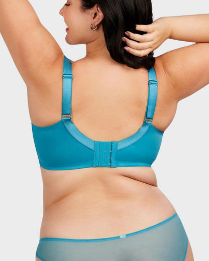 Comfort Unlined Lace Underwire Push Up Bra