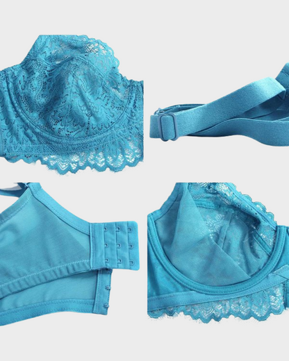 Comfort Unlined Lace Underwire Push Up Bra