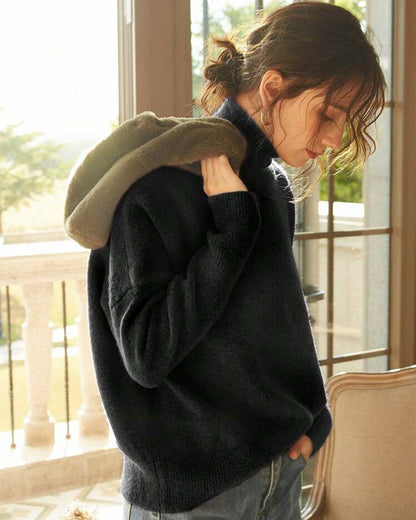 Cozy Turtleneck Knit Pullover Sweater