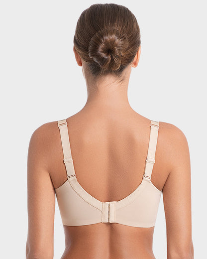 Sujetador Push-Up con Aros y Escote en V Profundo con Tirantes de Pedrería