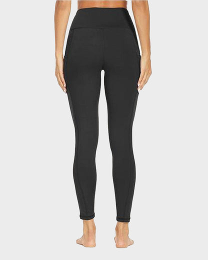 Fleece-Lined High-Waist Leggings with Pockets