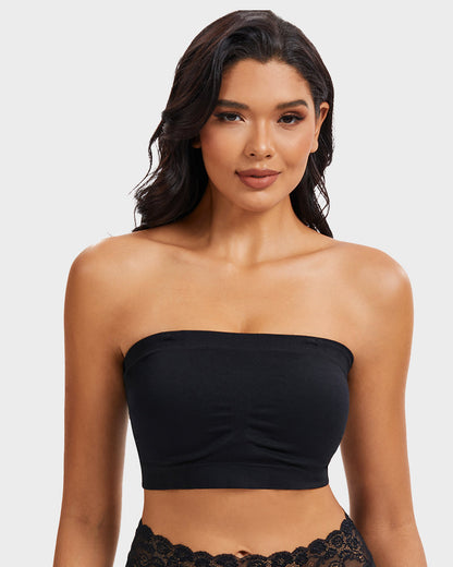 Full-Coverage Seamless Bandeau Bra