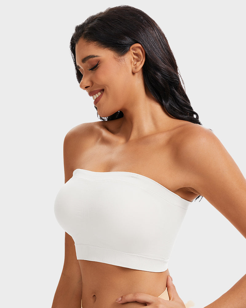 Full-Coverage Seamless Bandeau Bra