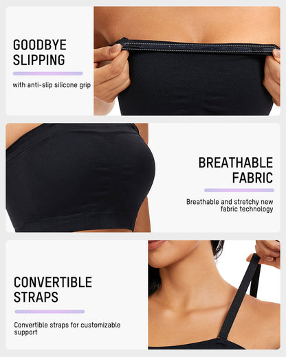 Full-Coverage Seamless Bandeau Bra
