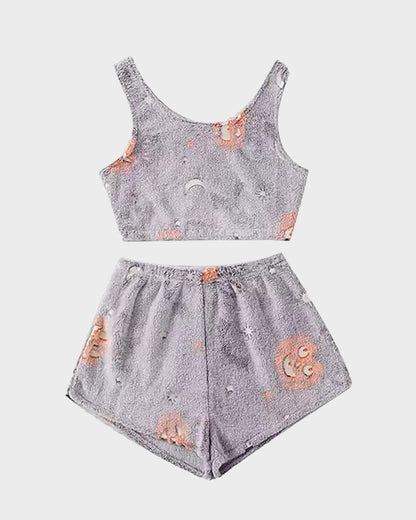 Halloween Glow-in-the-Dark Flannel Pajama Set