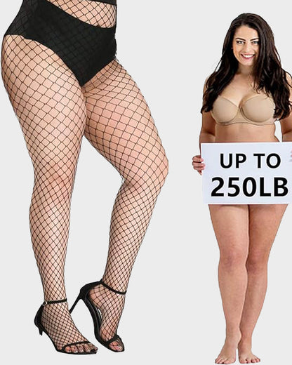 High-Waist Classic Fishnet Pantyhose – 4 Mesh Styles